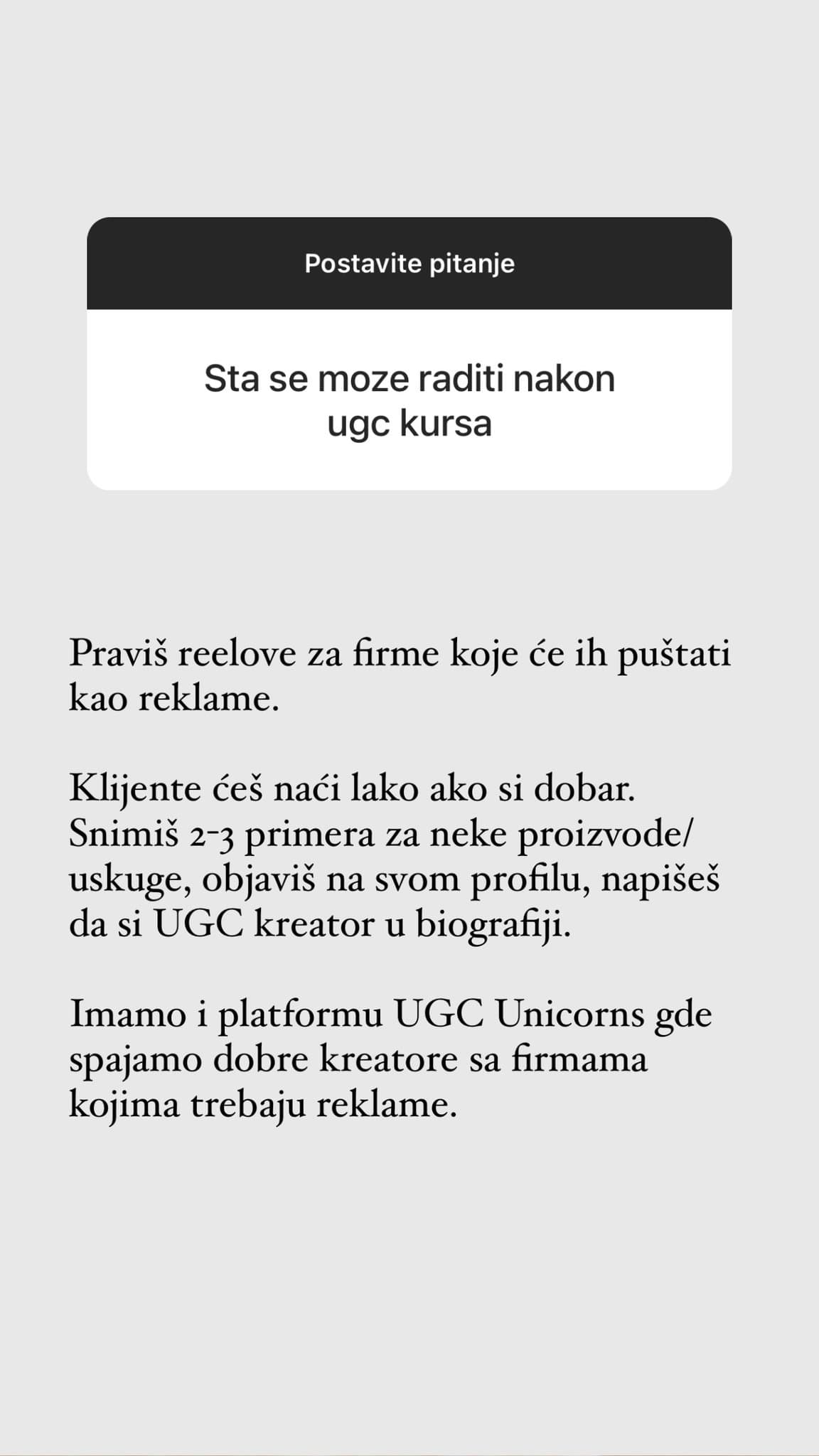 UGCkurs 2